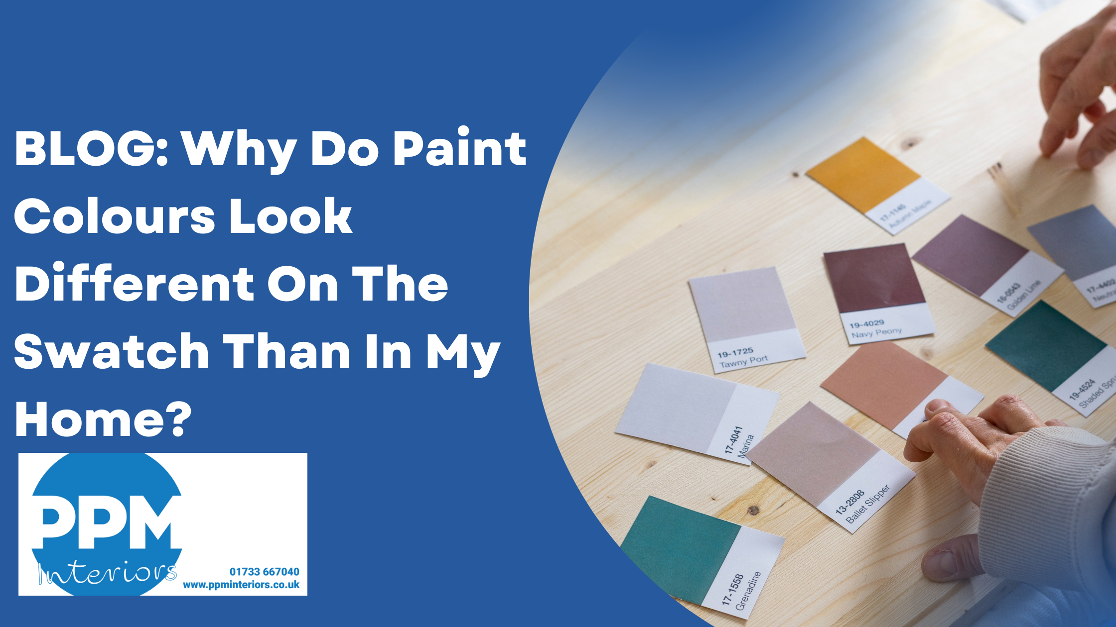 Why do paint colours look different on the swatch than in my home